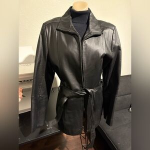 Croft & Barrow Black Leather Women's Jacket